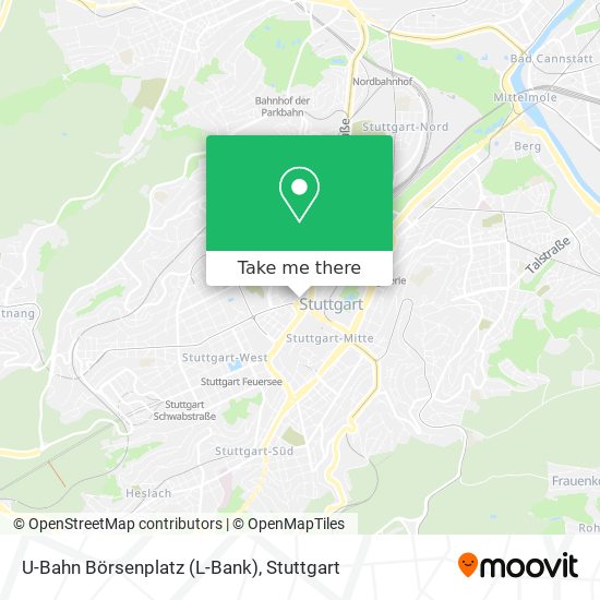 U-Bahn Börsenplatz (L-Bank) map