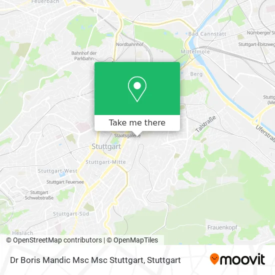 Карта Dr Boris Mandic Msc Msc Stuttgart
