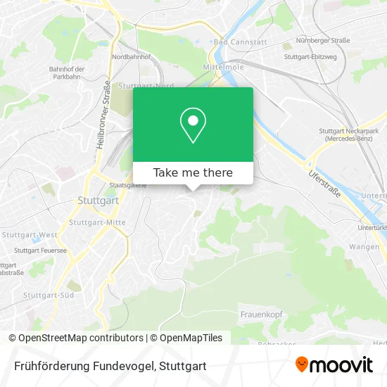 Карта Frühförderung Fundevogel