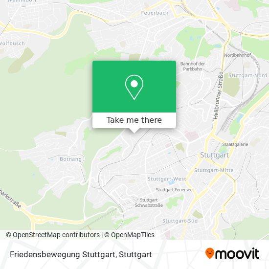 Карта Friedensbewegung Stuttgart