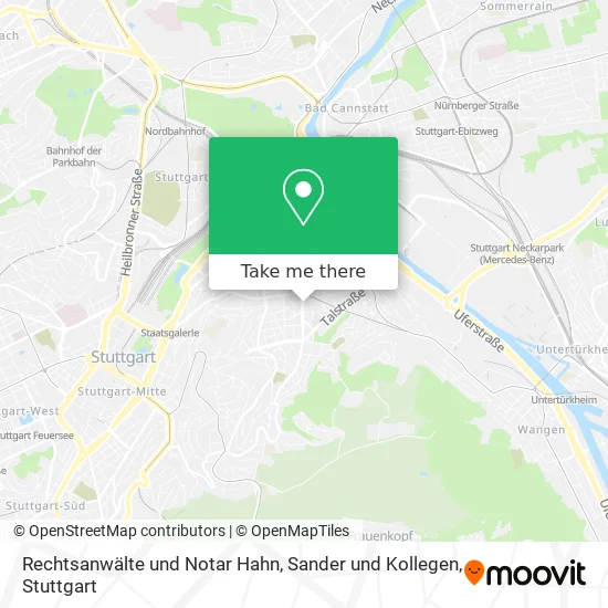 Карта Rechtsanwälte und Notar Hahn, Sander und Kollegen