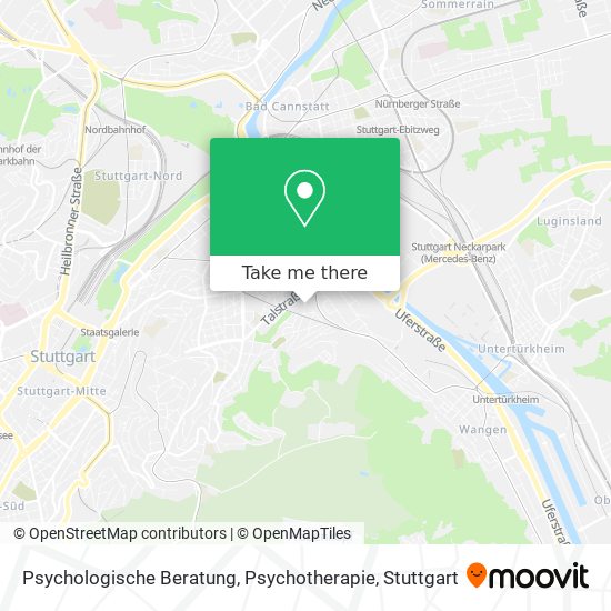 Psychologische Beratung, Psychotherapie map