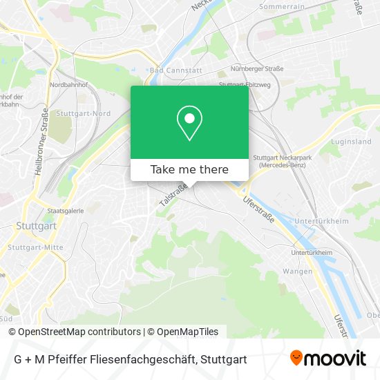 G + M Pfeiffer Fliesenfachgeschäft map