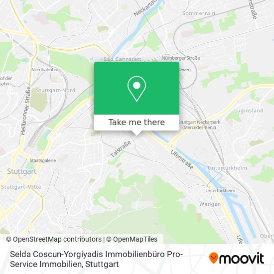 Selda Coscun-Yorgiyadis Immobilienbüro Pro-Service Immobilien map