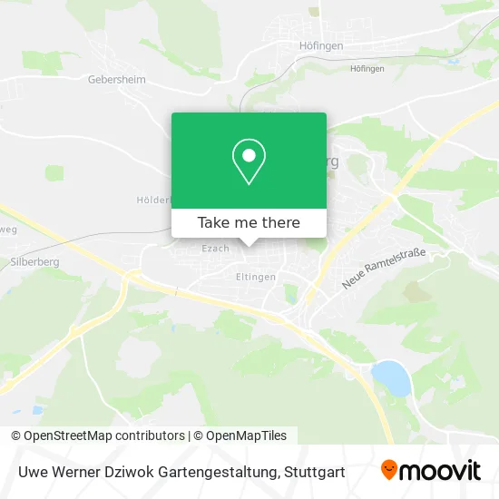 Карта Uwe Werner Dziwok Gartengestaltung