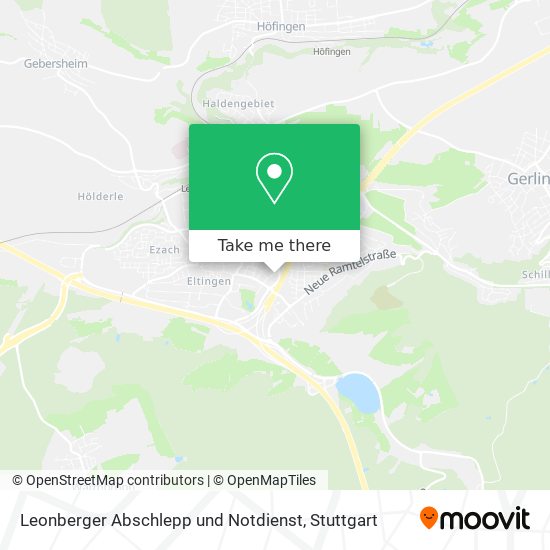 Leonberger Abschlepp und Notdienst map