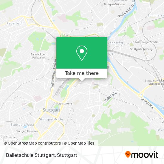 Balletschule Stuttgart map