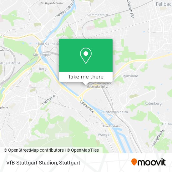 VfB Stuttgart Stadion map