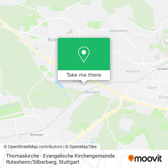 Thomaskirche - Evangelische Kirchengemeinde Rutesheim / Silberberg map