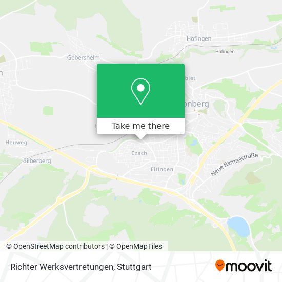 Richter Werksvertretungen map