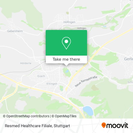 Resmed Healthcare Filiale map