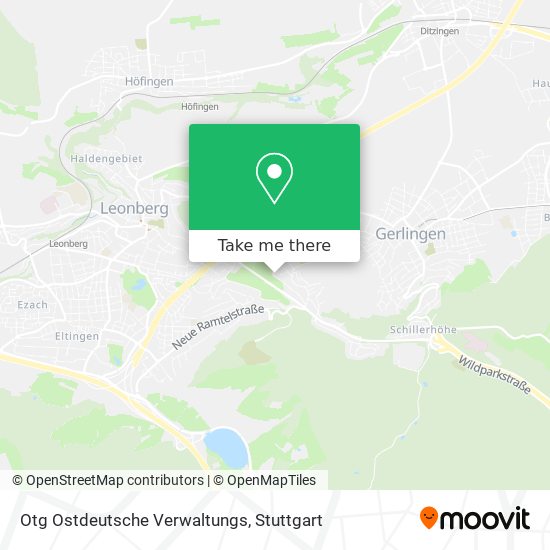Otg Ostdeutsche Verwaltungs map