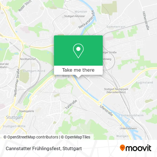 Карта Cannstatter Frühlingsfest