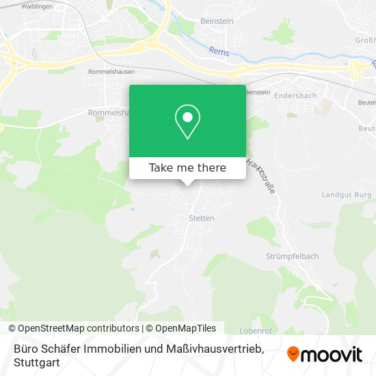 Карта Büro Schäfer Immobilien und Maßivhausvertrieb