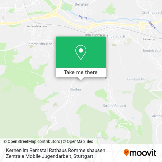 Kernen im Remstal Rathaus Rommelshausen Zentrale Mobile Jugendarbeit map