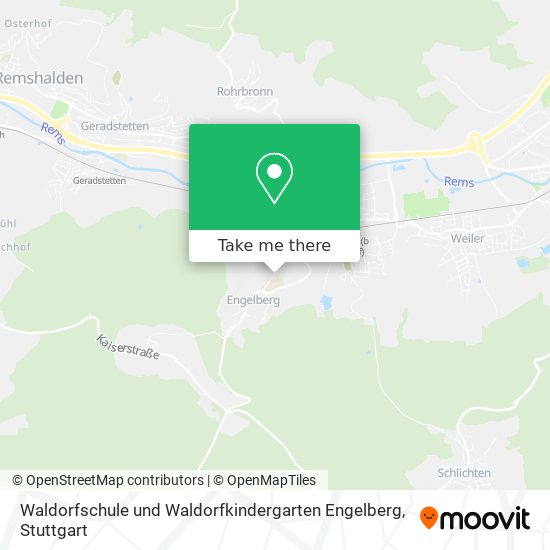 Карта Waldorfschule und Waldorfkindergarten Engelberg