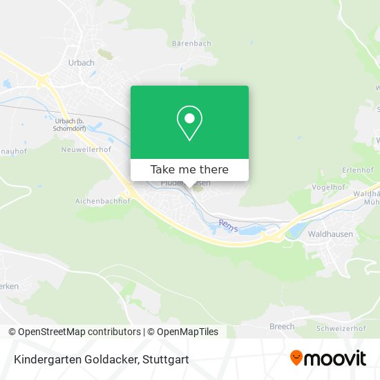 Kindergarten Goldacker map