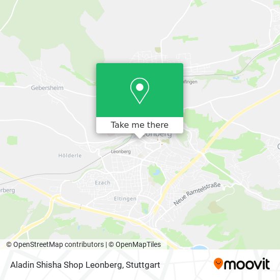 Карта Aladin Shisha Shop Leonberg