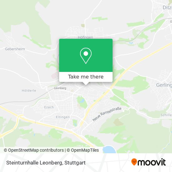 Steinturnhalle Leonberg map