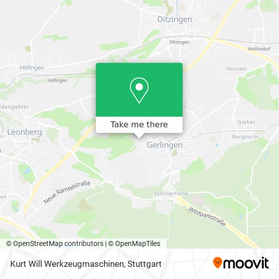 Kurt Will Werkzeugmaschinen map