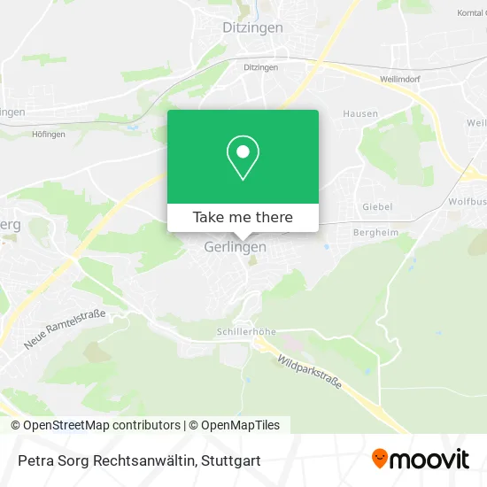 Карта Petra Sorg Rechtsanwältin