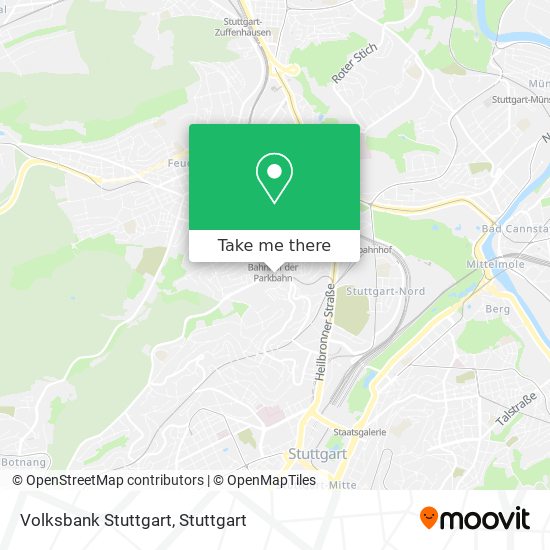 Volksbank Stuttgart map