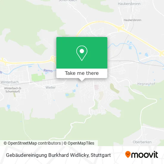 Карта Gebäudereinigung Burkhard Widlicky