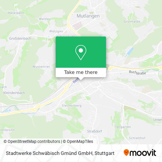 Карта Stadtwerke Schwäbisch Gmünd GmbH