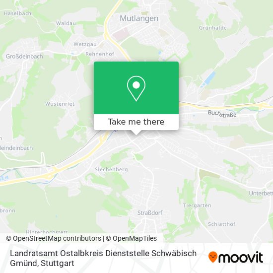 Карта Landratsamt Ostalbkreis Dienststelle Schwäbisch Gmünd