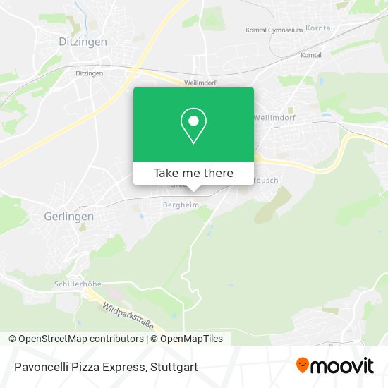 Pavoncelli Pizza Express map