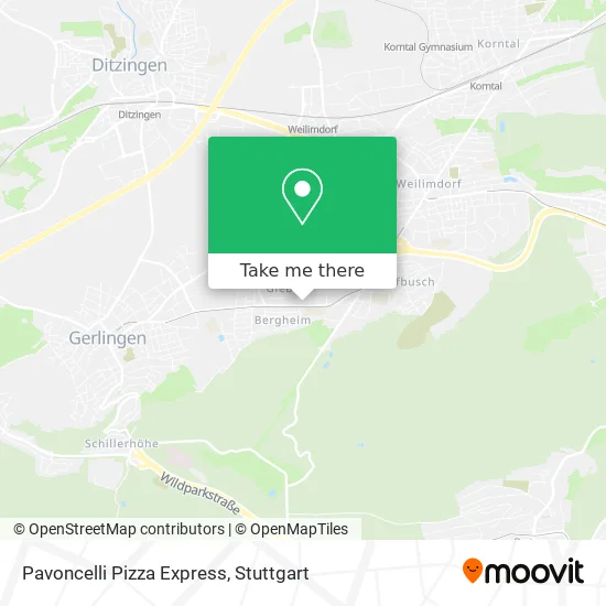 Карта Pavoncelli Pizza Express