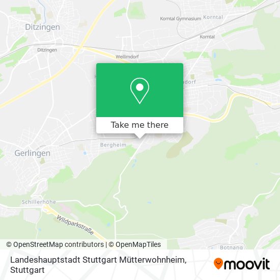 Landeshauptstadt Stuttgart Mütterwohnheim map