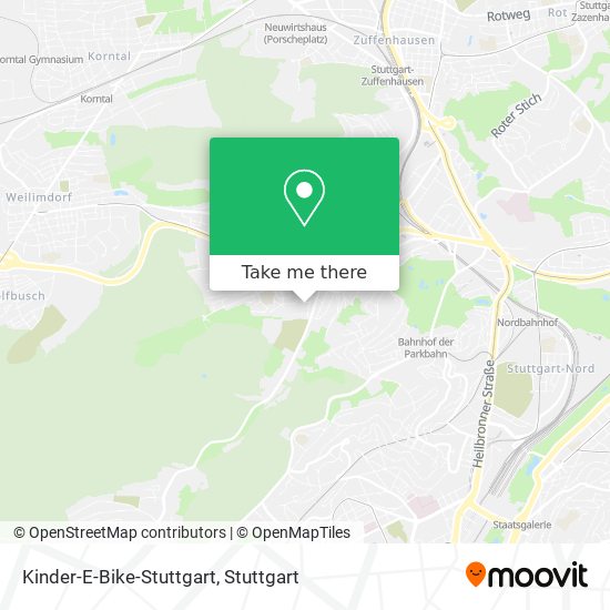 Карта Kinder-E-Bike-Stuttgart