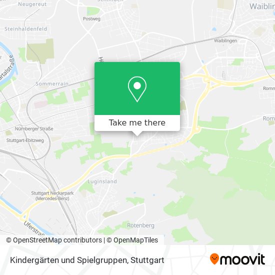 Kindergärten und Spielgruppen map