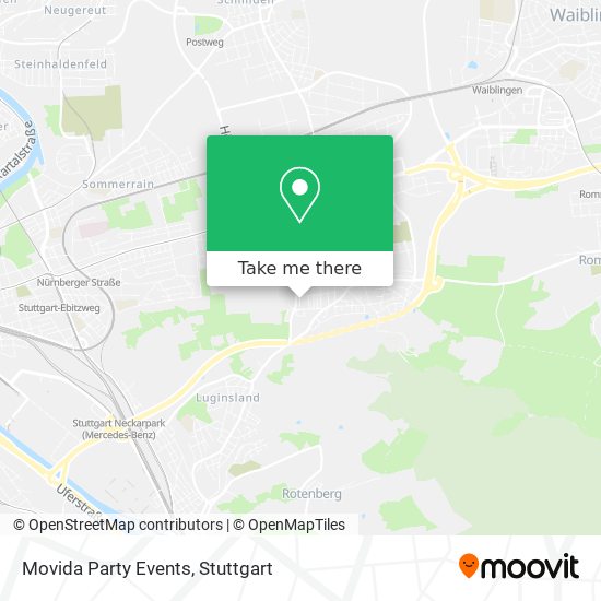 Movida Party Events map