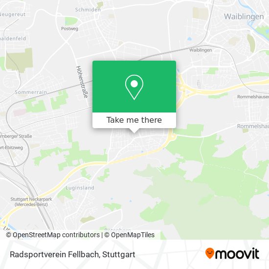Radsportverein Fellbach map