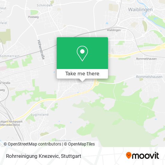 Rohrreinigung Knezevic map