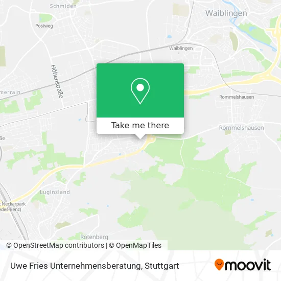 Карта Uwe Fries Unternehmensberatung