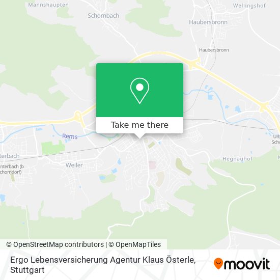 Ergo Lebensversicherung Agentur Klaus Österle map