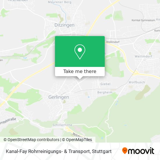 Kanal-Fay Rohrreinigungs- & Transport map