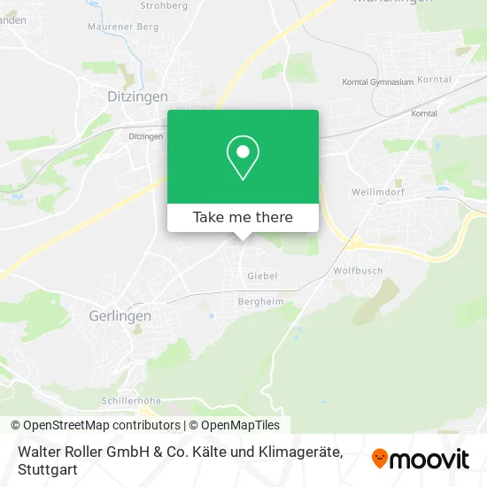 Карта Walter Roller GmbH & Co. Kälte und Klimageräte