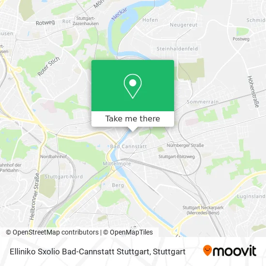 Карта Elliniko Sxolio Bad-Cannstatt Stuttgart