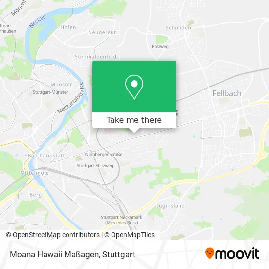 Карта Moana Hawaii Maßagen