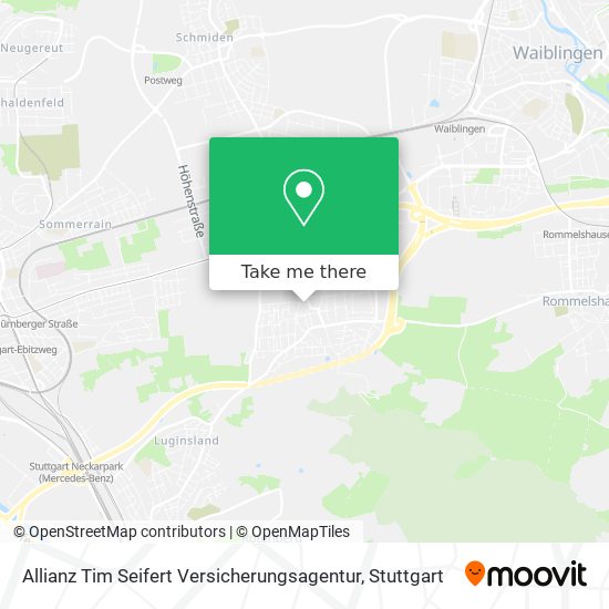 Allianz Tim Seifert Versicherungsagentur map