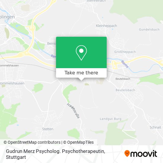 Gudrun Merz Psycholog. Psychotherapeutin map