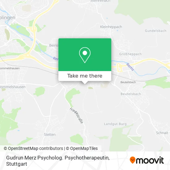 Карта Gudrun Merz Psycholog. Psychotherapeutin