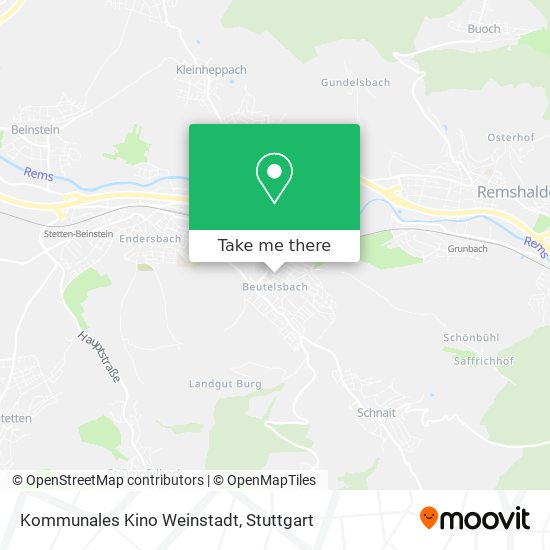 Kommunales Kino Weinstadt map