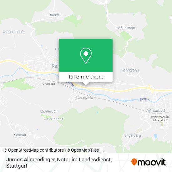 Jürgen Allmendinger, Notar im Landesdienst map