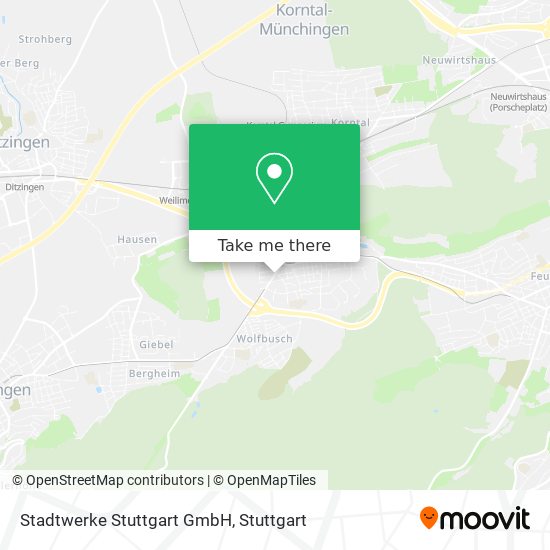 Stadtwerke Stuttgart GmbH map