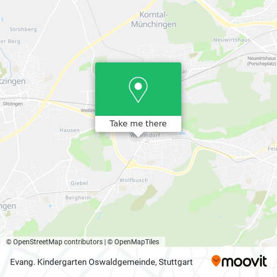 Evang. Kindergarten Oswaldgemeinde map